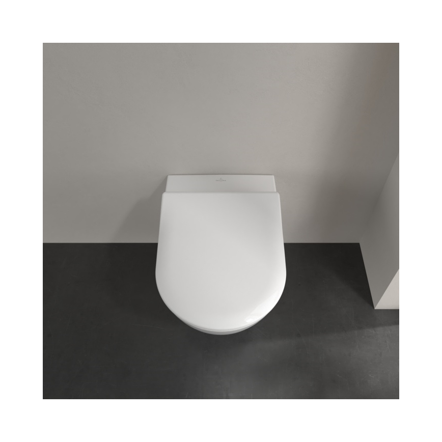Villeroy & Boch 5614R201 - Závesné WC s WC sedátkom SoftClose SUBWAY 2.0 keramika/biela