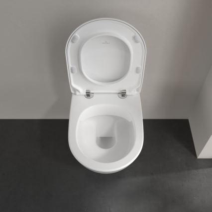 Villeroy & Boch 5614R201 - Závesné WC s WC sedátkom SoftClose SUBWAY 2.0 keramika/biela