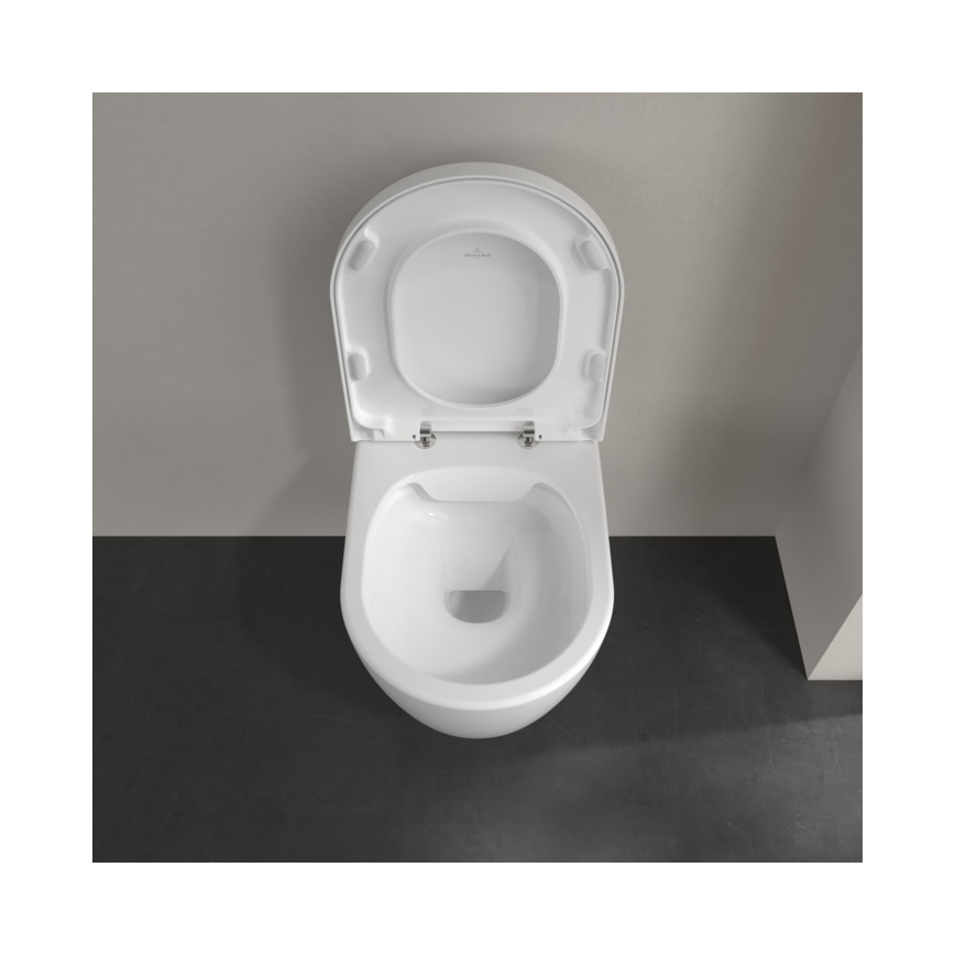 Villeroy & Boch 5656HR01 - Závesné WC s sedátkom SoftClose AVENTO keramika/biela