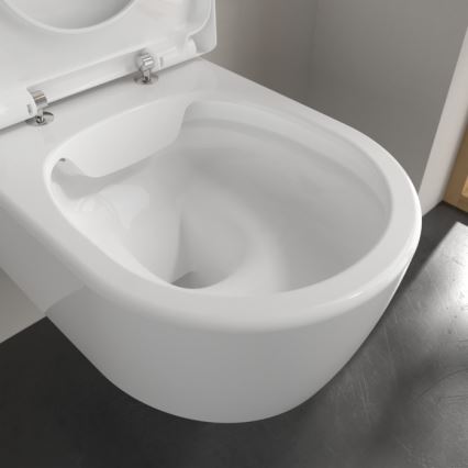 Villeroy & Boch 5656HR01 - Závesné WC s sedátkom SoftClose AVENTO keramika/biela