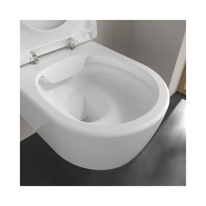 Villeroy & Boch 5656HR01 - Závesné WC s sedátkom SoftClose AVENTO keramika/biela