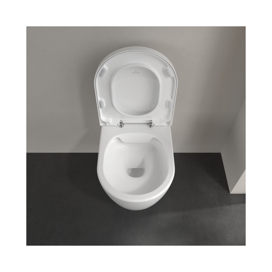 Villeroy & Boch 5656HRR1 - Závesné WC so sedátkom SoftClose AVENTO keramika/biela
