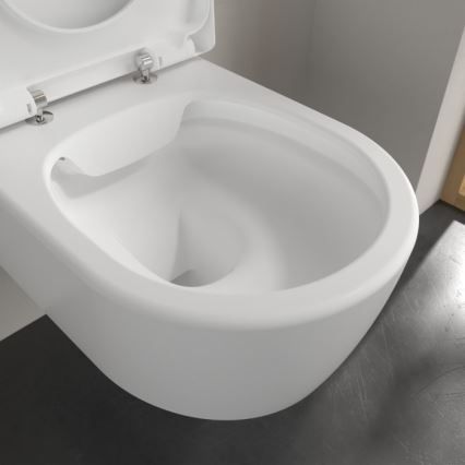 Villeroy & Boch 5656HRRW - Závesné WC so sedátkom SoftClose AVENTO keramika/biela