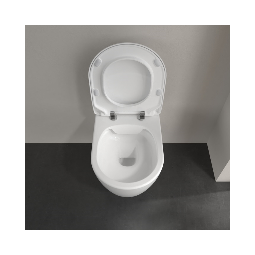 Villeroy & Boch 5656RS01 - Závesné WC so sedátkom SoftClose AVENTO keramika/biela