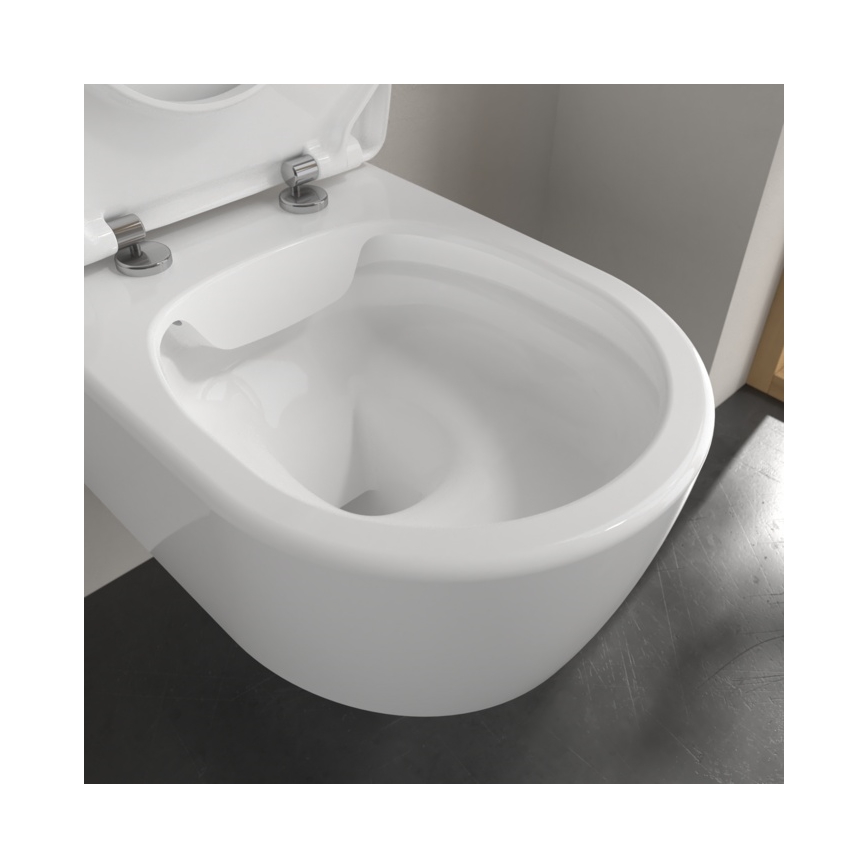 Villeroy & Boch 5656RS01 - Závesné WC so sedátkom SoftClose AVENTO keramika/biela