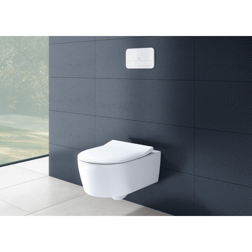 Villeroy & Boch 5656RS01 - Závesné WC so sedátkom SoftClose AVENTO keramika/biela