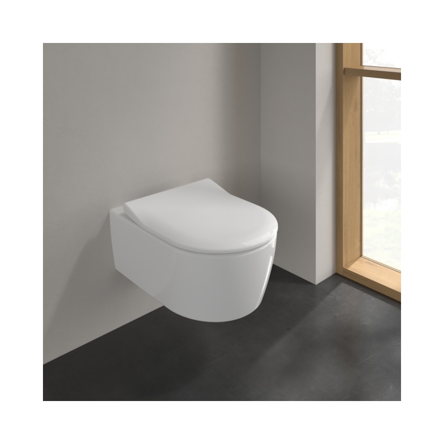 Villeroy & Boch 5656RSR1 - Závesné WC so sedátkom SoftClose AVENTO keramika/biela