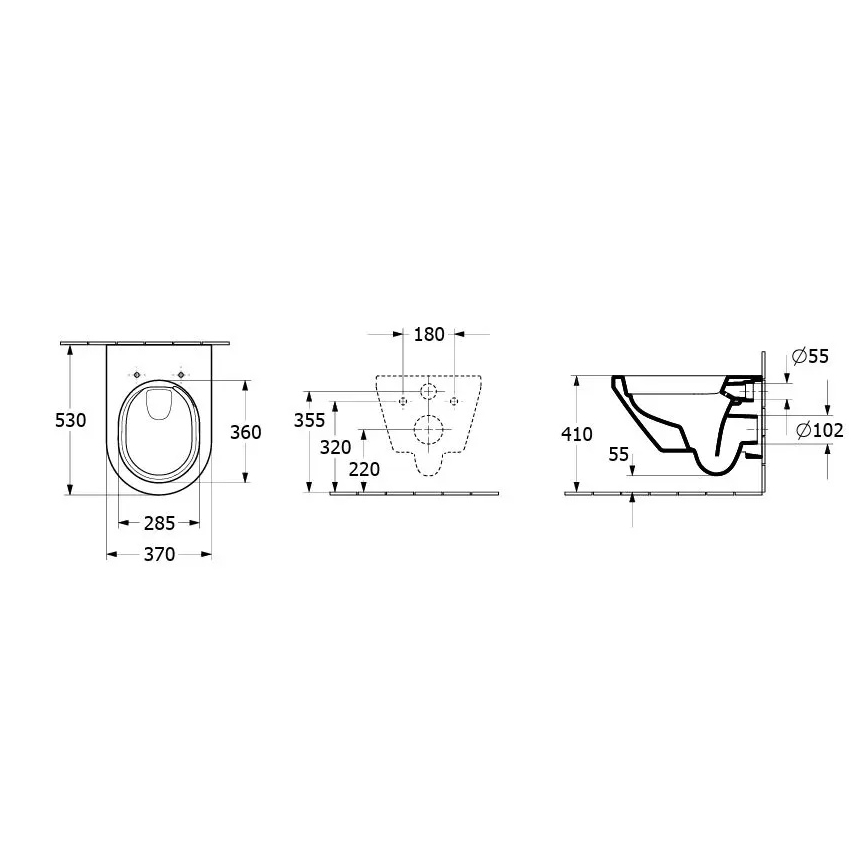 Villeroy & Boch 5684CL01 - Závesné WC so sedátkom SoftClose ARCHITECTURA keramika/biela
