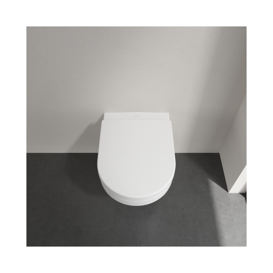 Villeroy & Boch 5684HRR1 - Závesné WC s sedadlom SoftClose ARCHITECTURA keramika/biela