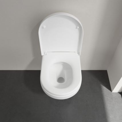 Villeroy & Boch 5684HRR1 - Závesné WC s sedadlom SoftClose ARCHITECTURA keramika/biela