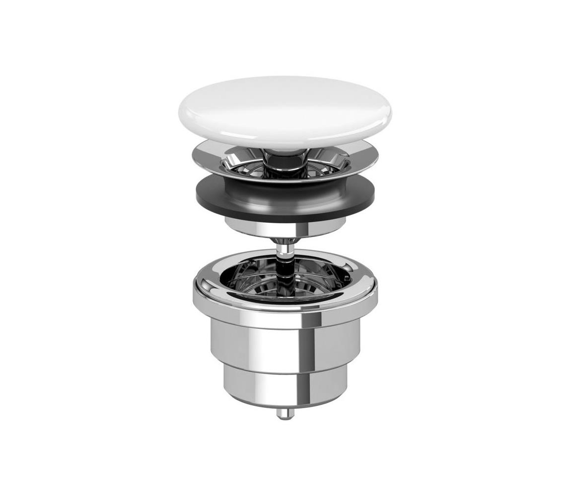 Villeroy & Boch 68080001 - Výpusť umývadla keramika/lesklý chróm 68350001
