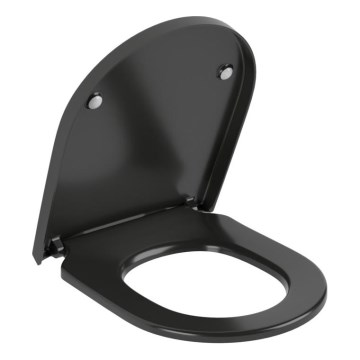 Villeroy & Boch 8M42S1R7 - WC sedátko SoftClose SUBWAY čierne