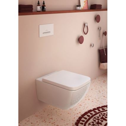 Villeroy & Boch 92216168 - Splachovacie tlačidlo VICONNECT biela/lesklý chróm