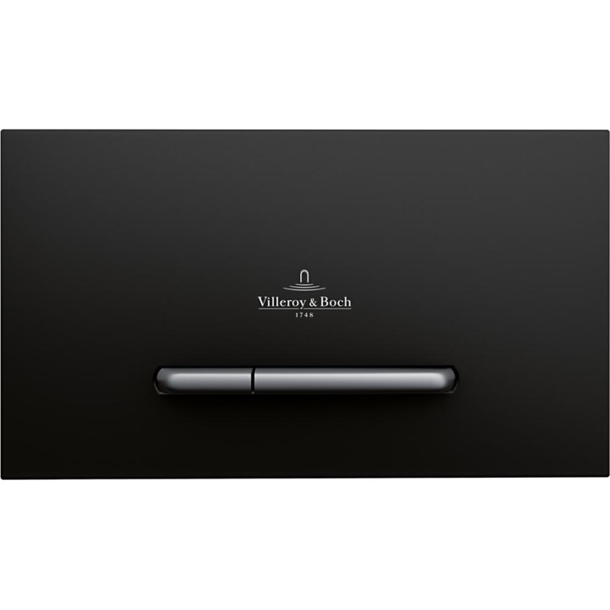 Villeroy & Boch 922169AN - Splachovacie tlačidlo VICONNECT matná čierna/matný chróm