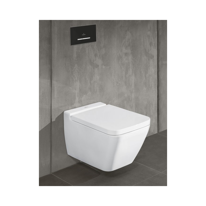 Villeroy & Boch 922169AN - Splachovacie tlačidlo VICONNECT matná čierna/matný chróm