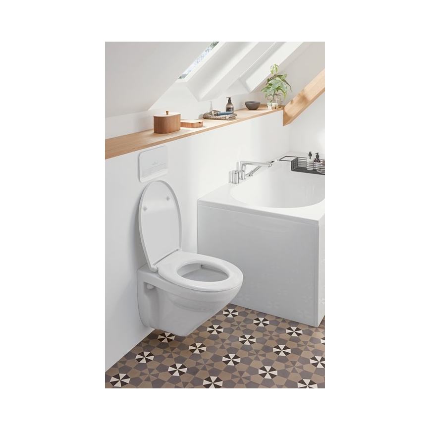 Villeroy & Boch 922400RE - splachovacie tlačidlo VICONNECT, lesklé biele
