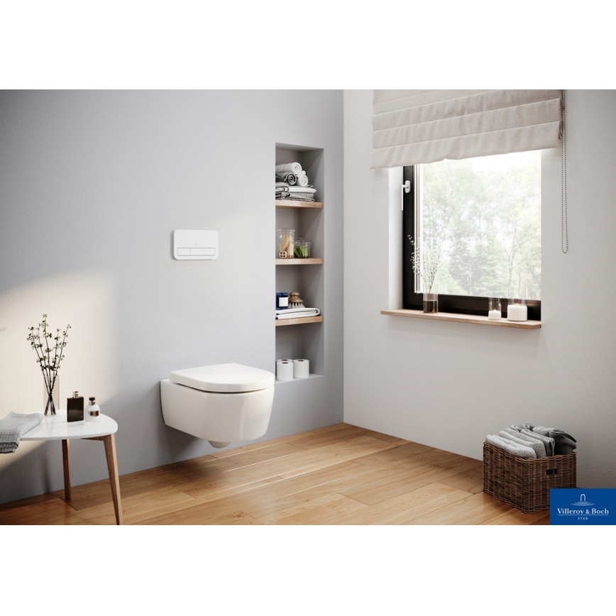 Villeroy & Boch 92249068 - Splachovacie tlačidlo VICONNECT biele