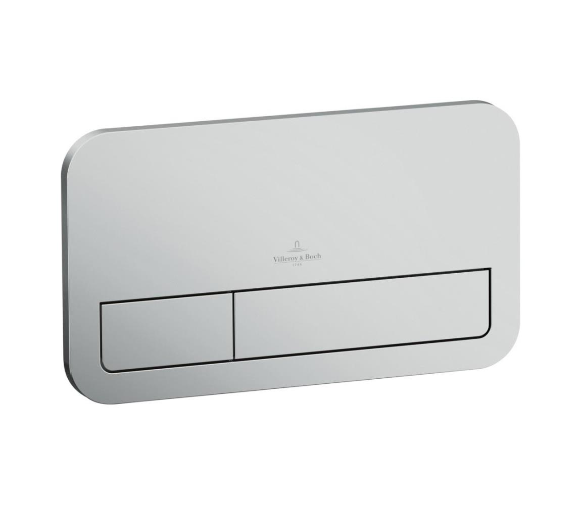 Villeroy & Boch 92249069 - Splachovacie tlačidlo VICONNECT matný chróm 92249069