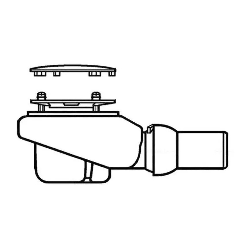 Villeroy & Boch 92250068 - Odtoková sada pre sprchové vaničky SUBWAY pr. 9 cm biela