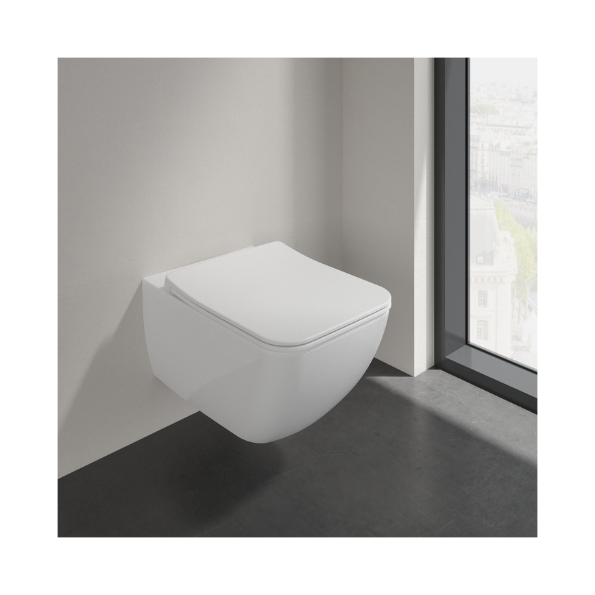 Villeroy & Boch 9M79S101 - WC sedátko SoftClose VENTICELLO biela
