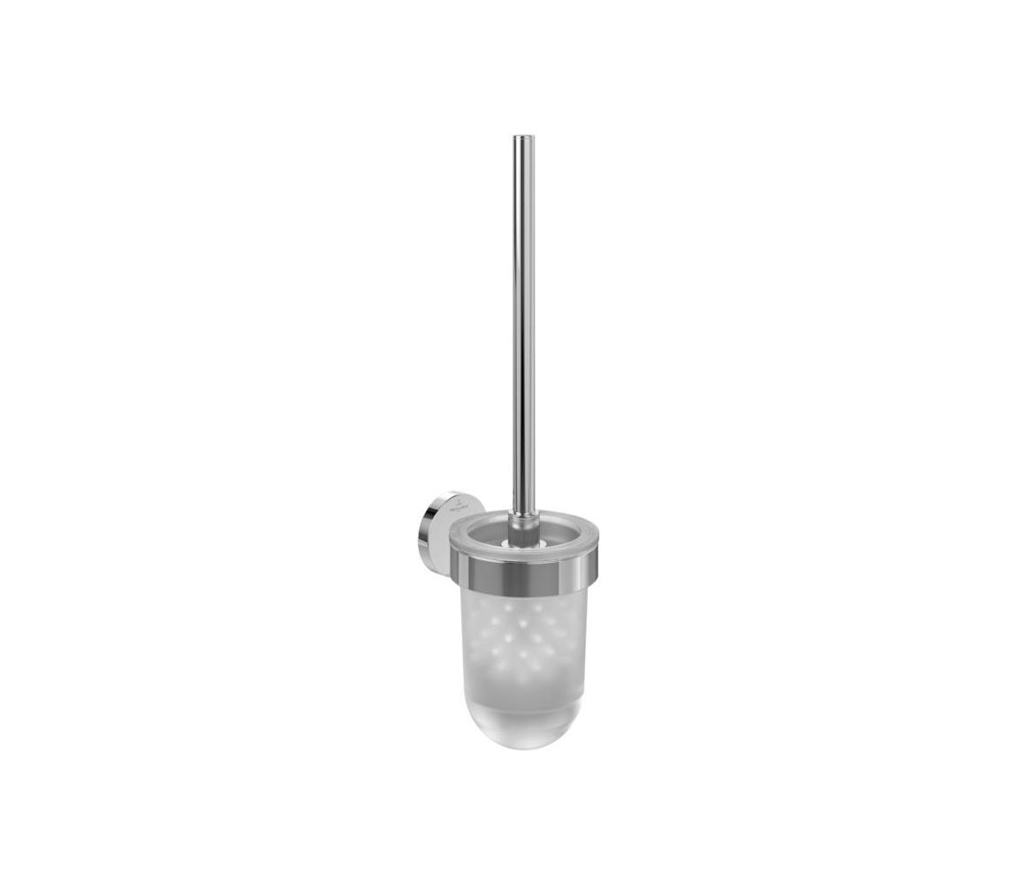 Villeroy & Boch TVA15101600061 - Nástenná WC kefa ELEMENTS sklo/lesklý chróm TVA15101600061