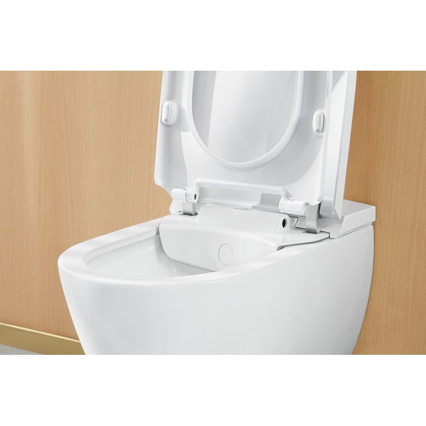 Villeroy & Boch V0E100R1 - Závesný bidet so sedátkom SoftClose VICLEAN keramika/biela +diaľkové ovládanie