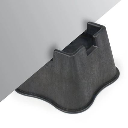 Vitility - SADA 4x nástavcov na zvýšenie postele 7 cm čierne