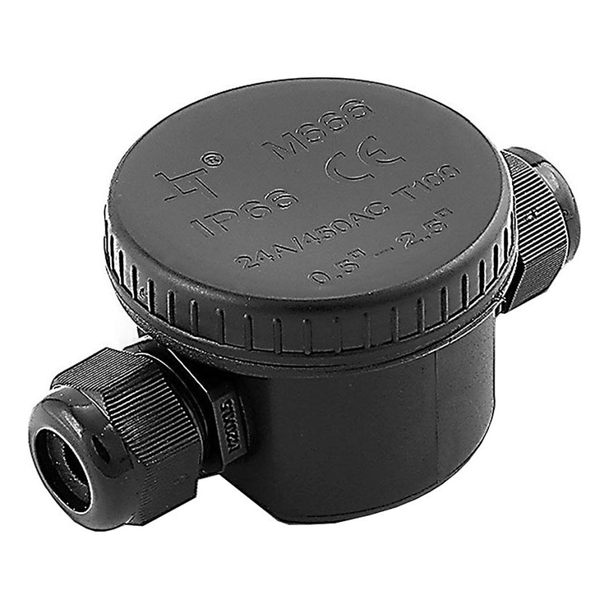 Vodotesný prepojovací konektor IP66 čierny