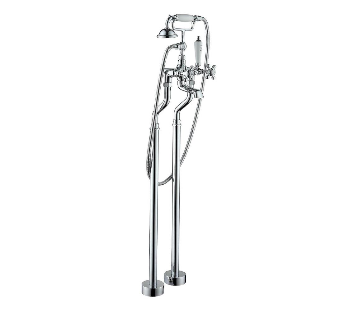 BATH DELUXE Voľne stojaca vaňová súprava s batériou 106,3 cm lesklý chróm 28-108-01-60-00