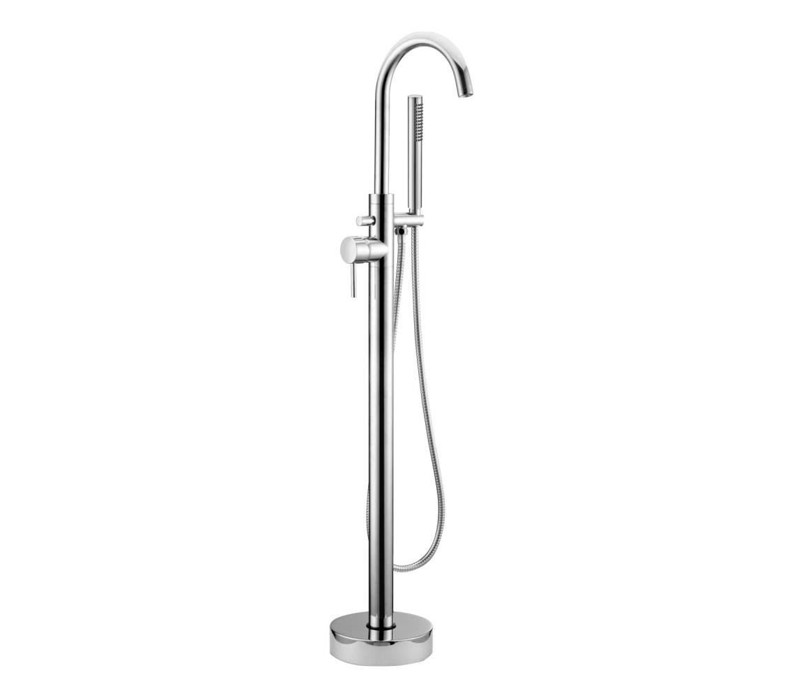 BATH DELUXE Voľne stojaca vaňová súprava s batériou 116 cm, lesklý chróm 28-114-01-60-00