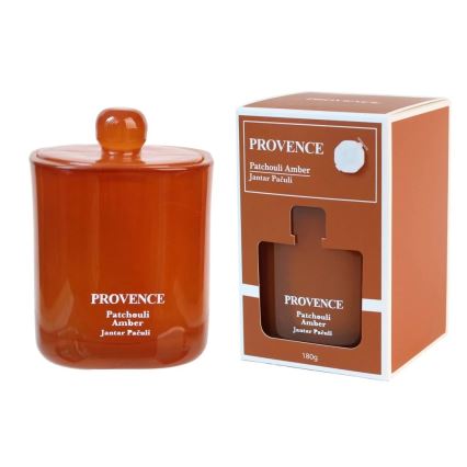 Voňavá sviečka PATCHOULI JANTAR 180g 25 hod.