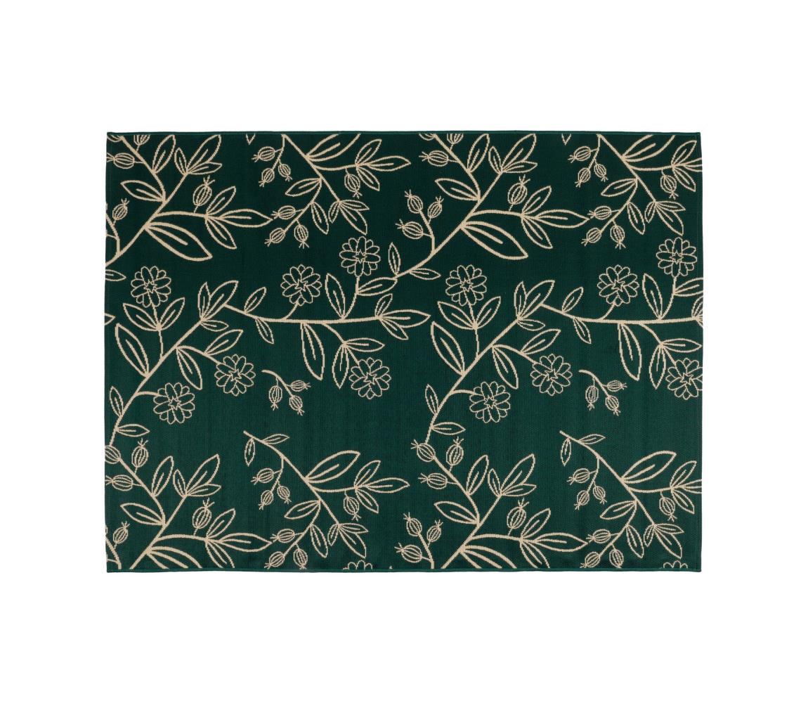 Multidecor Vonkajší koberec JUNGLE 160x220 cm zelený / listový vzor 509041
