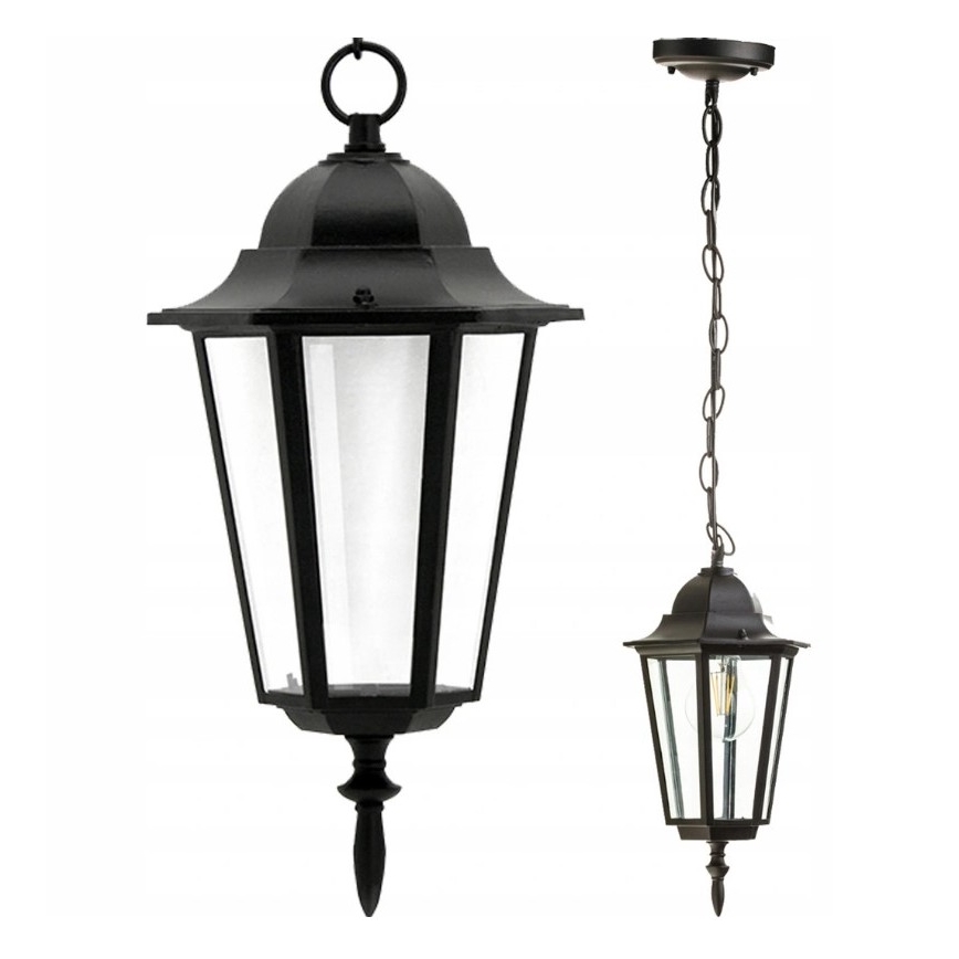 Vonkajší luster 1xE27/20W/230V IP43 čierna