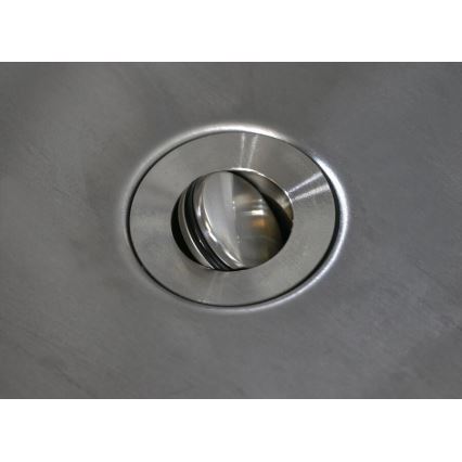 Vonkajší modul stôl s drezom 60x47x123 cm čierny/nerez