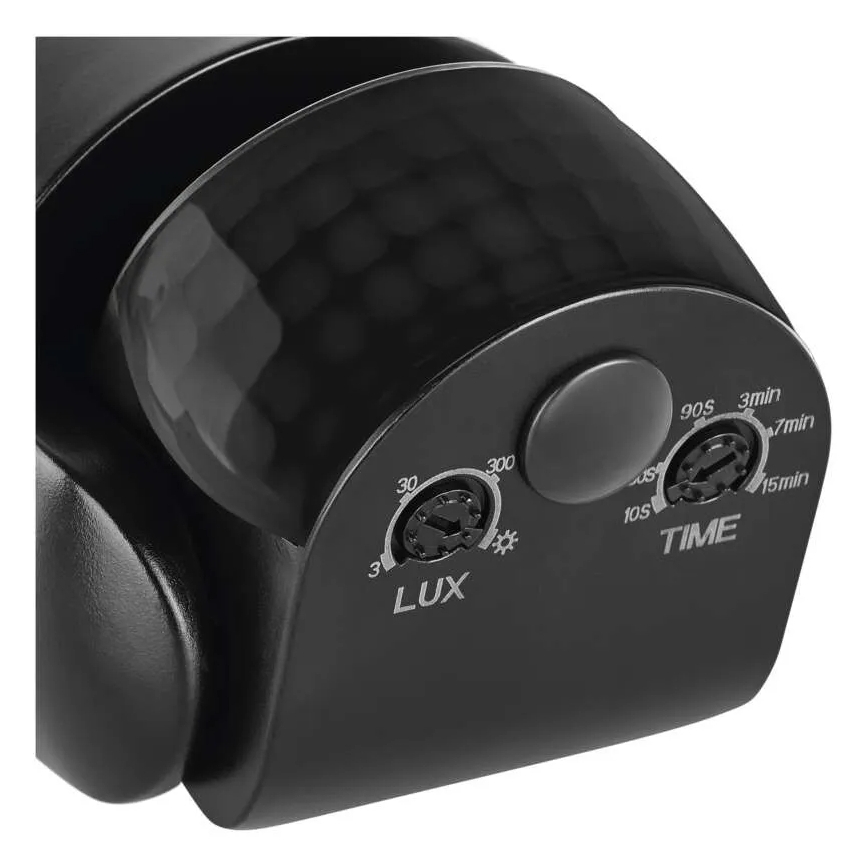 Vonkajší PIR snímač pohybu a súmraku 1200 W/230 V IP65 čierny