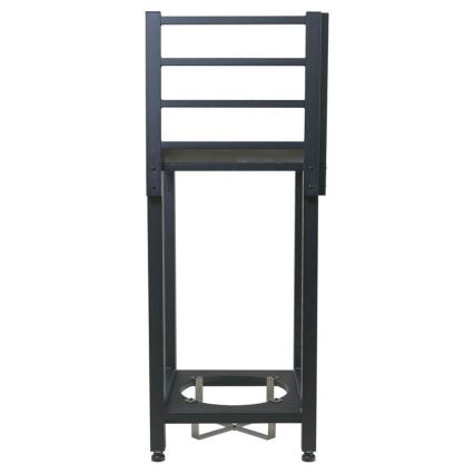 Vonkajší rohový modul 47x47x123 cm čierna/nerezová oceľ