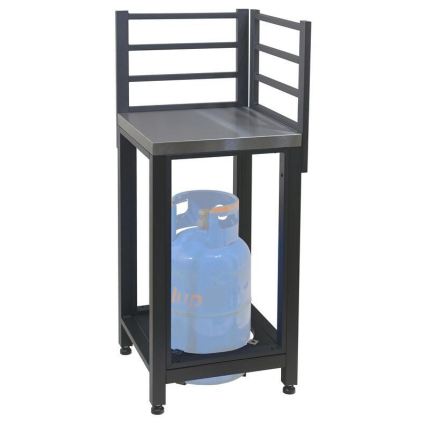 Vonkajší rohový modul 47x47x123 cm čierna/nerezová oceľ