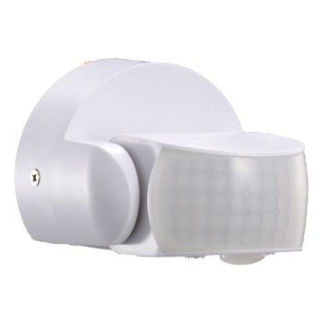 Vonkajší senzor pohybu infračervený 180/360° 600W/230V IP65 biela