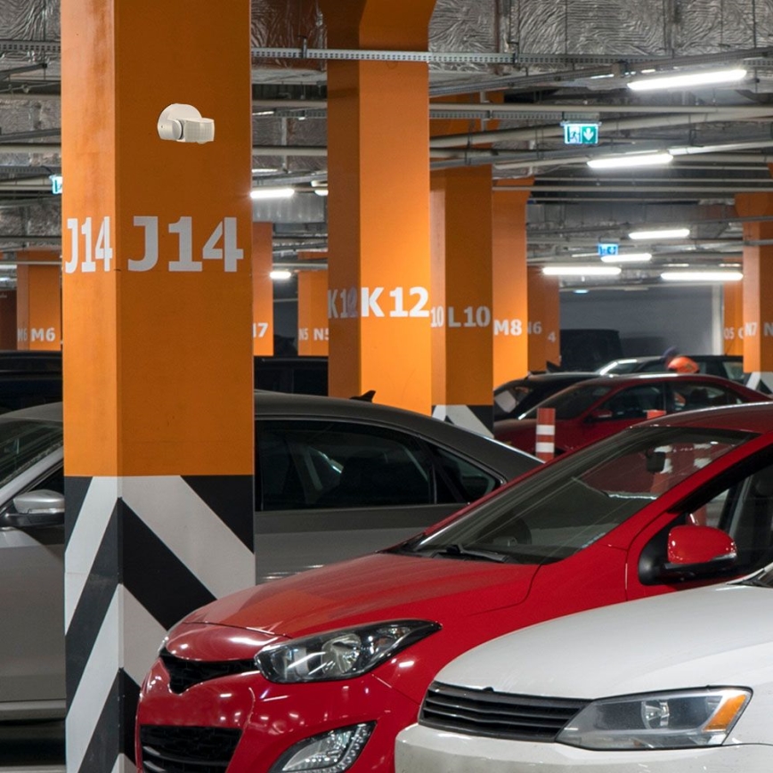 Vonkajší senzor pohybu infračervený 180/360° 600W/230V IP65 biela