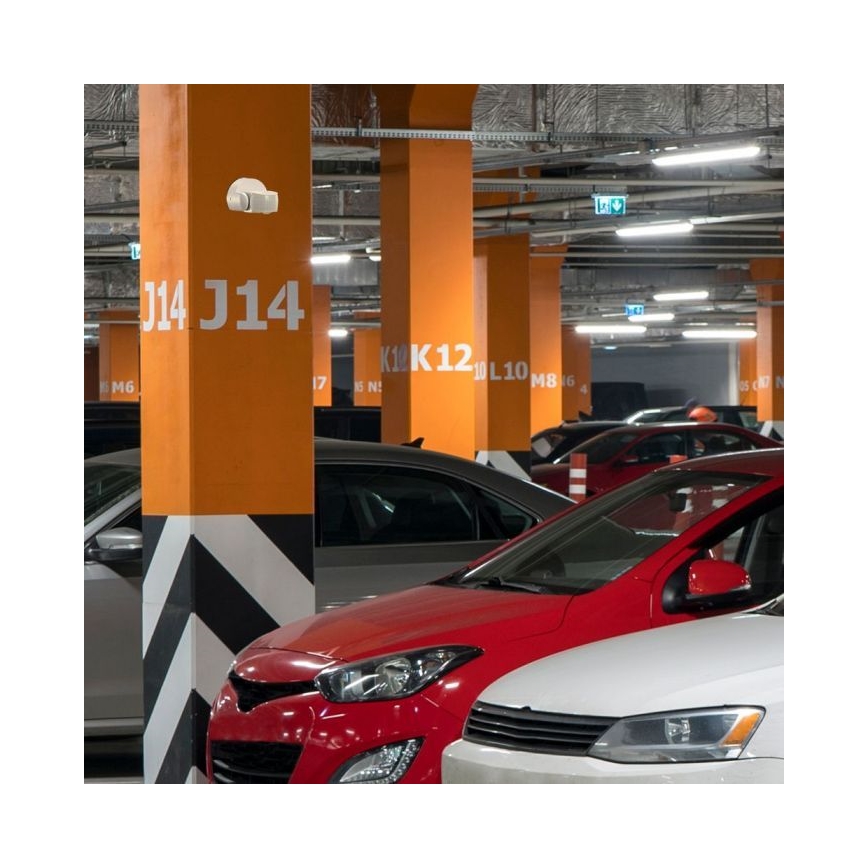 Vonkajší senzor pohybu infračervený 180° 230V IP65 biela