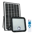 Vonkajší solárny reflektor so senzorom LED/30W/6,4V 4000K IP65 6000 mAh + diaľkové ovládanie