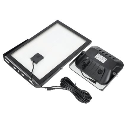 Vonkajší solárny reflektor so senzorom LED/30W/6,4V 4000K IP65 6000 mAh + diaľkové ovládanie