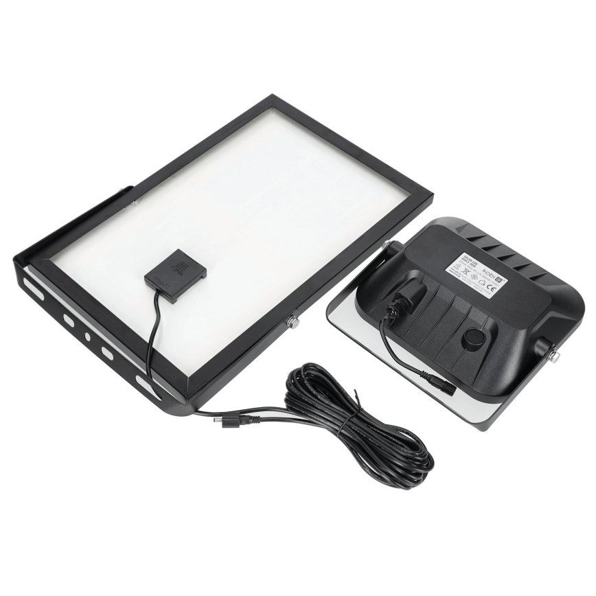 Vonkajší solárny reflektor so senzorom LED/30W/6,4V 4000K IP65 6000 mAh + diaľkové ovládanie