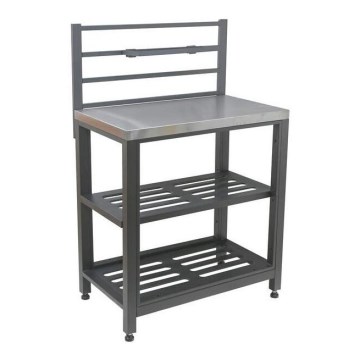 Vonkajší stolový modul 80x47x123 cm čierny/nerezový