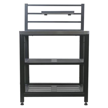 Vonkajší stolový modul 80x47x123 cm čierny/nerezový
