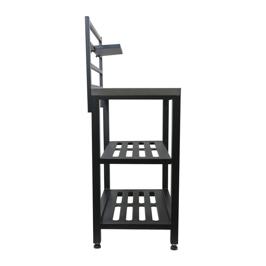 Vonkajší stolový modul 80x47x123 cm čierny/nerezový