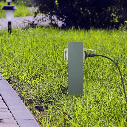 Vonkajší zásuvkový stĺpik SCHUKO 2Z 230V IP44