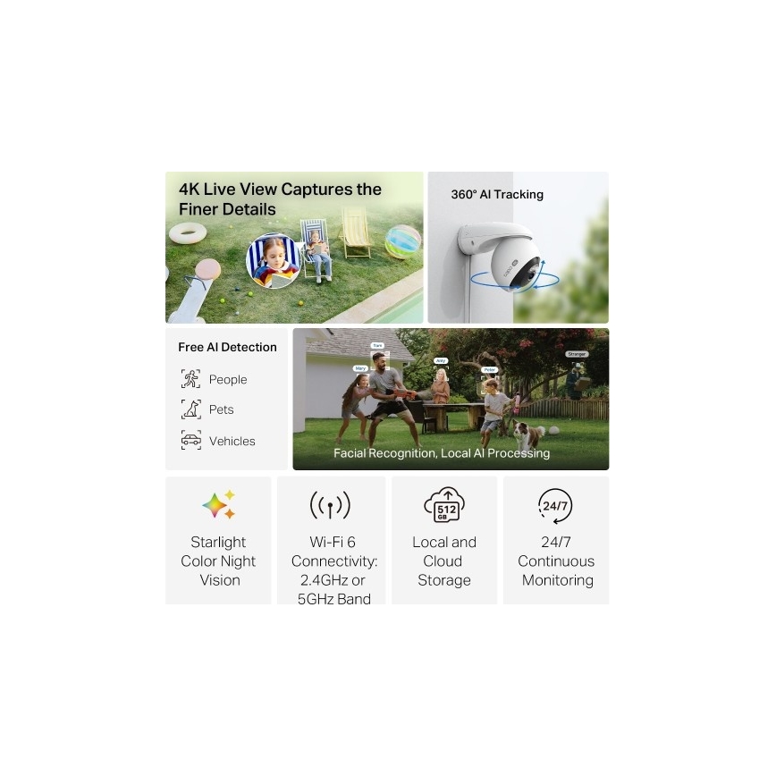Vonkajšia kamera IP66 s Wi‑Fi