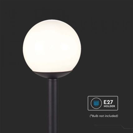 Vonkajšia lampa 1xE27/60W/230V IP44 97 cm čierna