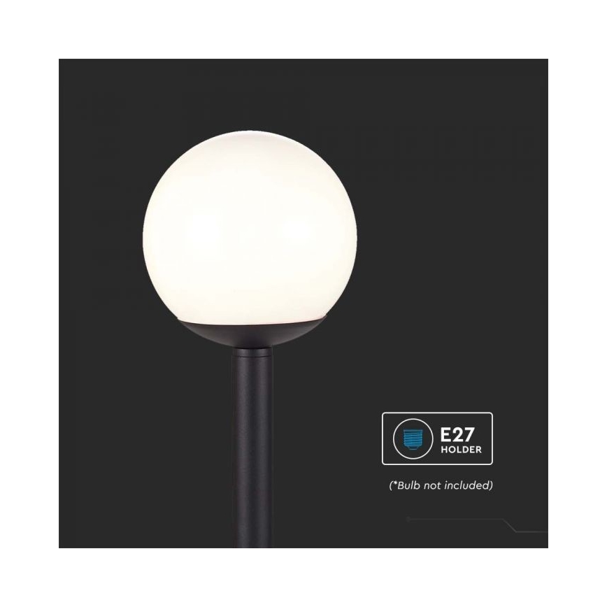 Vonkajšia lampa 1xE27/60W/230V IP44 97 cm čierna